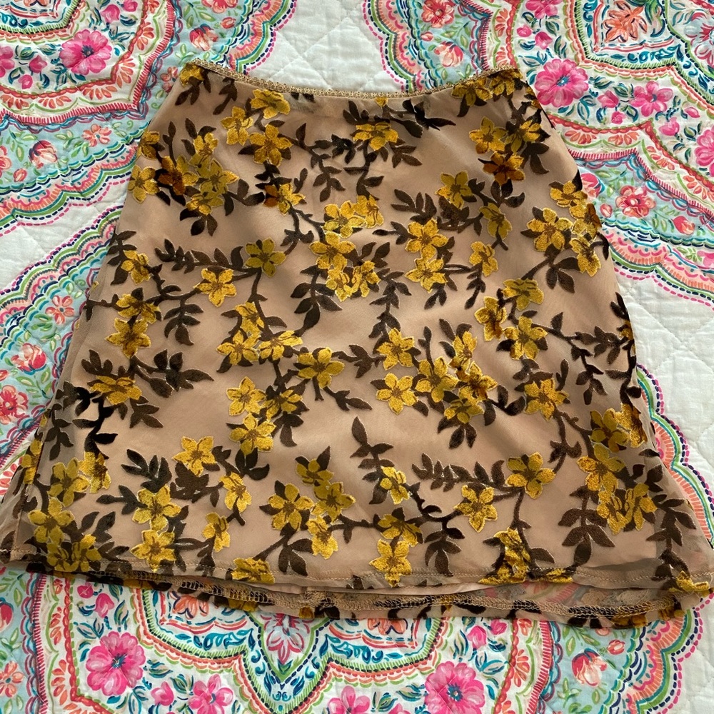 PRINCESS POLLY - floral mini skirt